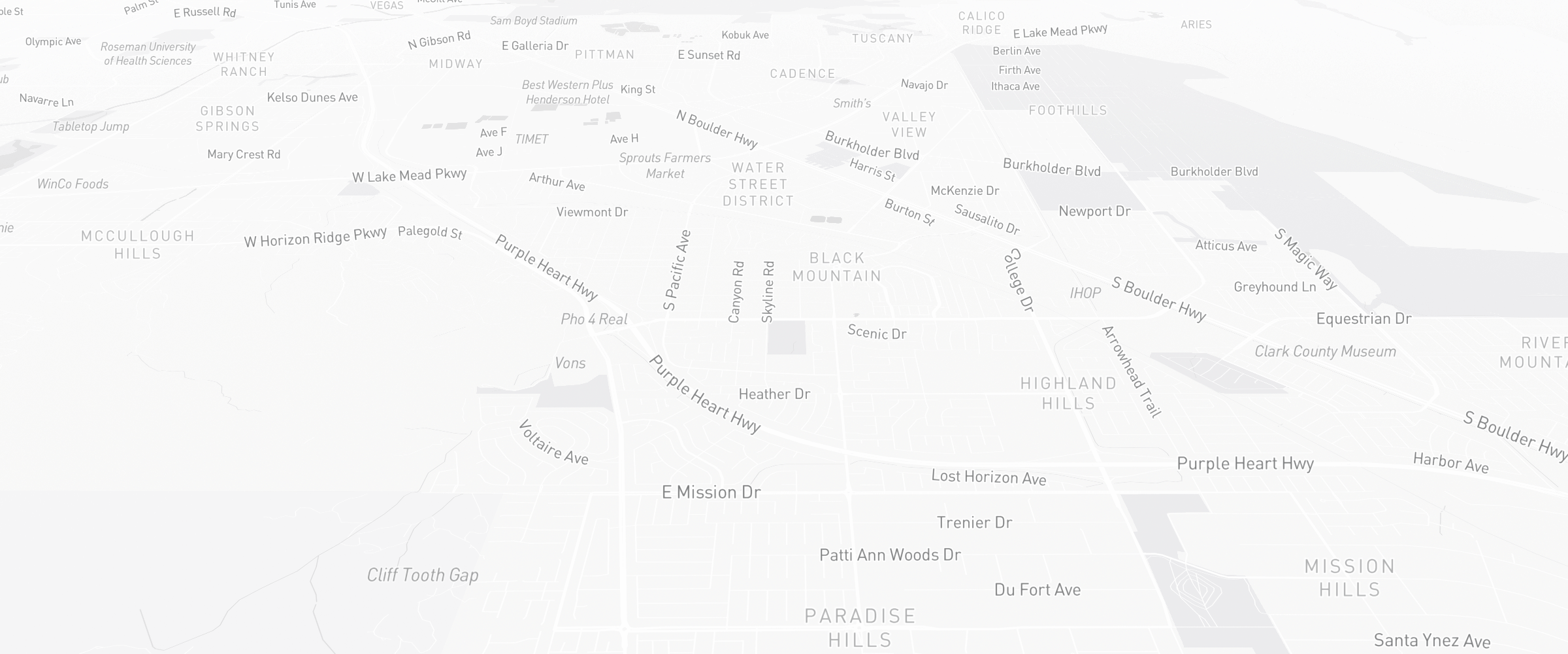 Neighborhood map of Henderson, NV — the area served by Life Insurance Agents of Henderson Group